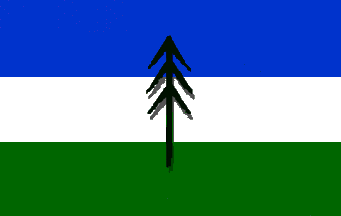 [The Early Doug - Conifer Tree flag of Republic of Cascadia]